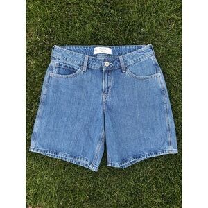 NWT Hollister Curvy Low-Rise Baggy Denim Jean Shorts
